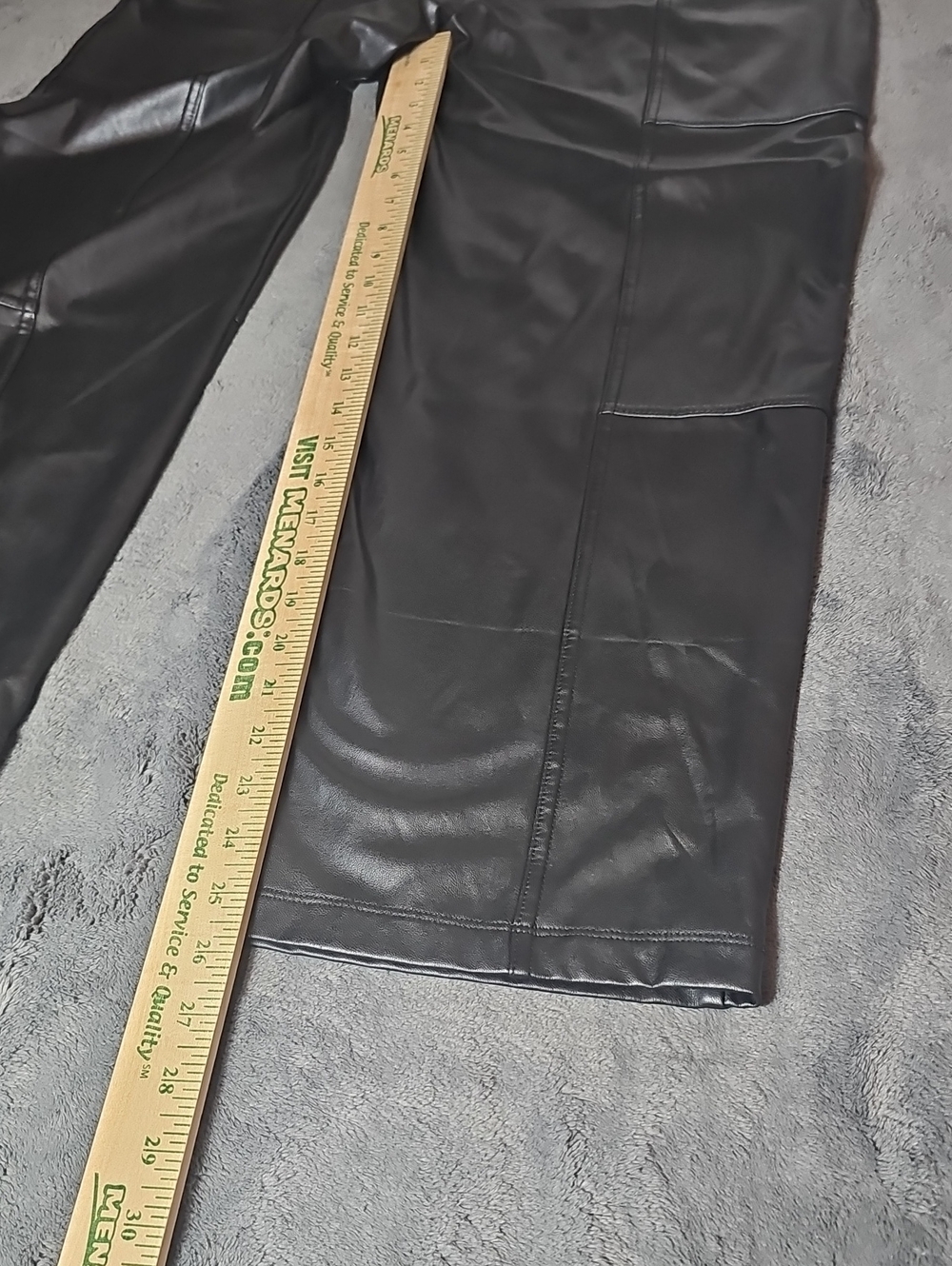 Joie Faux Leather Bow Tie High Rise Cropped Pants Size L - Picture 4 of 8